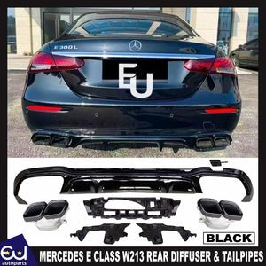 RMERCEDESECLASSW213REARBUMPERDIFFUSERNORMALSEDANE63LOOK2016-2023