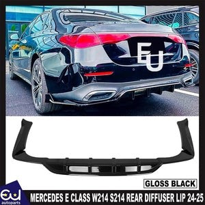RMERCEDESEClassW214S214REARBUMPERDIFFUSERLIPGLOSSBLACK2024-2025