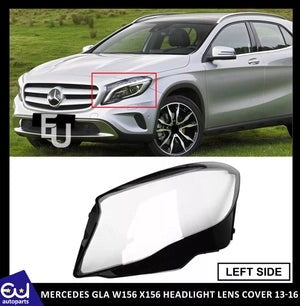 RMERCEDESGLAW156X156FRONTHEADLIGHTLENSCOVERSLEFTPASSENGERSIDE13-16