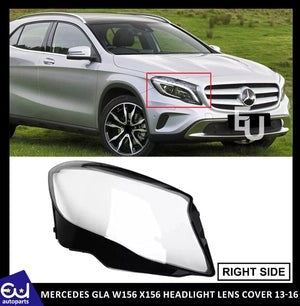 RMERCEDESGLAW156X156FRONTHEADLIGHTLENSCOVERSRIGHTDRIVERSIDE13-16