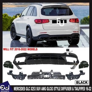 RMERCEDESGLCX253SUVAMGGLC63STYLEREARDIFFUSER&TAILPIPES2016-22