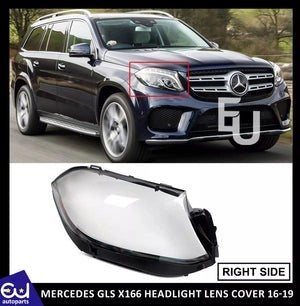 RMERCEDESGLSX166HEADLIGHTLENSHEADLAMPCOVERRIGHTDRIVERSIDE2016-19