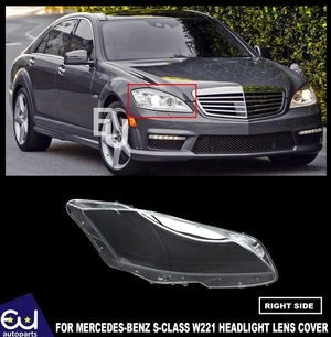 RMERCEDESS-CLASSW221S430S450S5502009-2013RIGHTHEADLIGHTHEADLAMPLENS