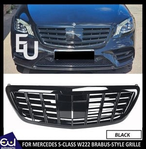 RMERCEDESSCLASSW222S65S560AMGFRONTRADIATORBLACKGRILLGRILLE14-20