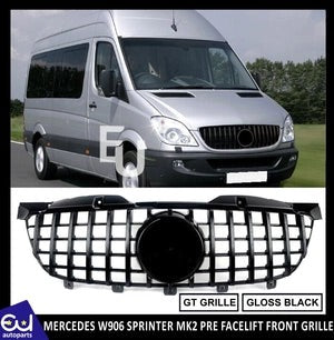 RMERCEDESSPRINTERMK2W906PREFACELIFTFRONTGTGRILLEGRILLGLOSSBLACK