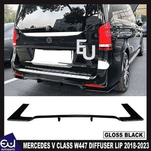 RMERCEDESVCLASSW447AMGLINEREARBUMPERDIFFUSERLIPGLOSSBLACK2018-23