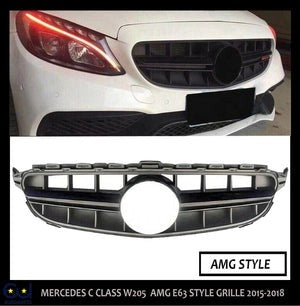 RMERCEDESW205CCLASSGRILLEGRILLAMGE63STYLEW2052015-2018AMGSTYLE