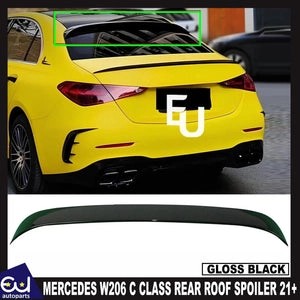 RMERCEDESW206CCLASSREARROOFSPOILERLIPWINGGLOSSBLACK2021+