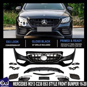 RMERCEDESW213C238E63STYLEFULLFRONTBUMPERGRILLEBODYKITPRIMED2016-20
