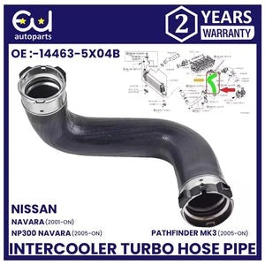 RNISSANNAVARAD40PATHFINDER2.5TURBOINTERCOOLERHOSEPIPE144635X00B