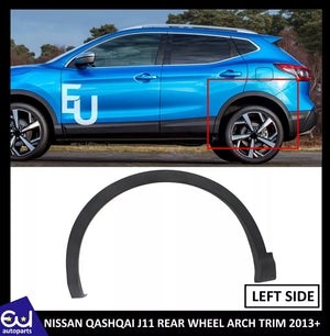 RNISSANQASHQAIJ11REARLEFTWINGWHEELARCHTRIMPASSENGERSIDE2013-ON