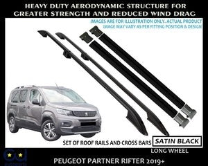 RPEUGEOTRIFTERLWBROOFRACKRAILSCROSSBARSSETBLACK2019-ONWARDS
