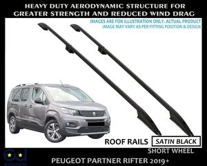 RPEUGEOTRIFTERSWBROOFRACKRAILSANODISEDBLACK2019-ONOEMQUALITY