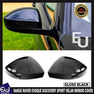 RRANGEROVEREVOQUEDISCOVERYSPORTVELARWINGMIRRORCOVERCAPGLOSSBLACK