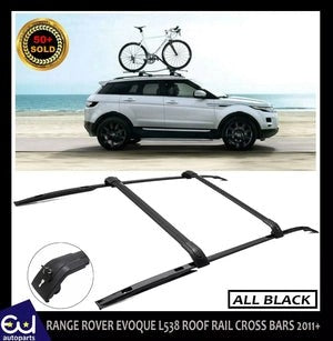 RRANGEROVEREVOQUEL5382011+ROOFRACKRAILSCROSSBARSBLACKOEMFIT