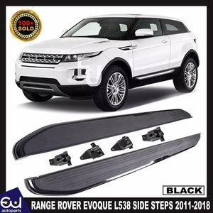 RRANGEROVEREVOQUEPURE/PRESTIGESIDESTEPSRUNNINGBOARDSOESTYLEBLACK