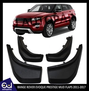 RRANGEROVEREVOQUEPUREPRESTIGEFULLFRONT&REARMUDFLAPSET12-18