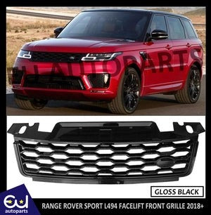 RRANGEROVERSPORT2018+L494FACELIFTLOOKFRONTGRILLEALLBLACKHONEYCOMB