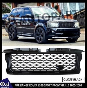 RRANGEROVERSPORTL3202005-09FULLBLACKMESHFRONTGRILLEGRILL