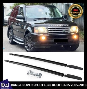 RRANGEROVERSPORTL320ROOFRAILSRACKCROSSBARSALUMINIUMBLACKOEMSTYLE