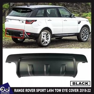 RRANGEROVERSPORTL4942018-2022REARBUMPERTOWEYEHOOKLIPCOVERBLACK