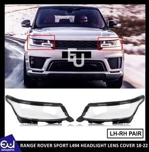 RRANGEROVERSPORTL494LEFTRIGHTSIDEPAIRHEADLIGHTLENSLAMPCOVER18-22