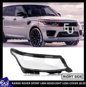 RRANGEROVERSPORTL494RIGHTDRIVERSIDEHEADLIGHTLENSLAMPCOVERLCI18-22