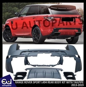 RRANGEROVERSPORTL494SVROESTYLEREARBUMPERBODYKIT+TAILPIPES13-21