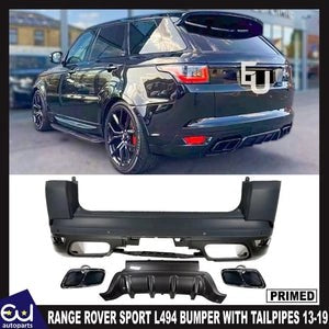 RRANGEROVERSPORTL494SVRSTYLEREARBUMPERBODYKITBODYKITTAILPIPE13-19