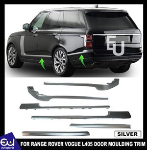 RRANGEROVERVOGUEL4052013-21AUTOBIOGRAPHYSILVER6PCSDOORMOULDINGTRIM