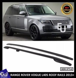 RRANGEROVERVOGUEL405ROOFRAILSRACKCROSSBARSBLACKOEMSTYLE2013-2021