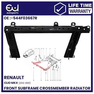 RRENAULTCLIOMK4FRONTSUBFRAMECROSSMEMBERRADIATORSUPPORTBAR544F03667R