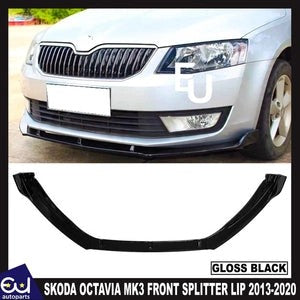 RSKODAOCTAVIAMK3FRONTSPLITTERSPOILERBUMPERLIPGLOSSBLACK2013-2020