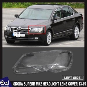 RSKODASUPERBMK2LEFTPASSENGERCLEARHEADLIGHTLENSSHELLLAMPSHADE13-15