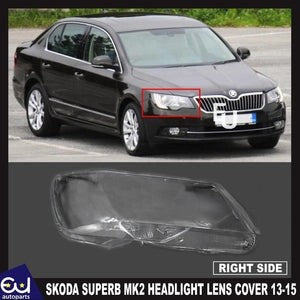 RSKODASUPERBMK2RIGHTDRIVERCLEARHEADLIGHTLENSSHELLLAMPSHADE13-15