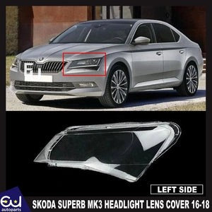 RSKODASUPERBMK3LEFTPASSENGERCLEARHEADLIGHTLENSSHELLLAMPSHADE16-18