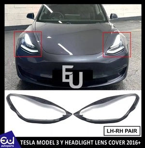RTESLAMODEL3YHEADLIGHTLENSHEADLAMPCOVERLEFTRIGHTSIDEPAIR2016+ON