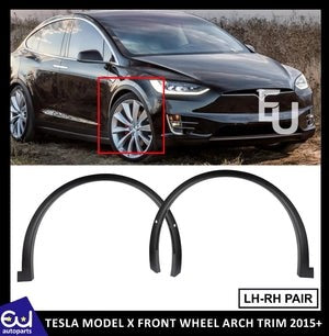 RTESLAMODELXFRONTLEFTRIGHTPAIRSETFENDERWHEELARCHMOULDINGTRIM15+