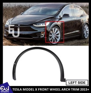 RTESLAMODELXLEFTPASSENGERSIDEFRONTFENDERWHEELARCHMOULDINGTRIM15+