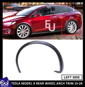RTESLAMODELXREARLEFTFENDERWHEELARCHMOULDINGTRIM2015-2024