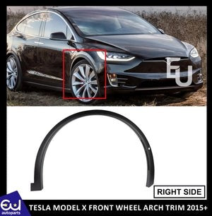 RTESLAMODELXRIGHTDRIVERSIDEFRONTFENDERWHEELARCHMOULDINGTRIM2015+