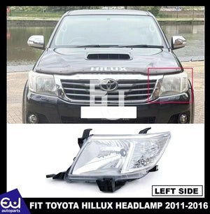 RTOYOTAHILUX2011-2016FRONTCHROMEHEADLIGHTHEADLAMPLEFTPASSENGERSIDE