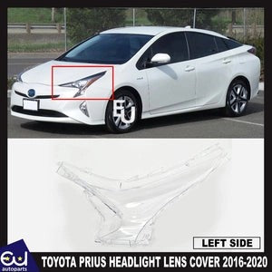 RTOYOTAPRIUSLEFTPASSENGERCLEARHEADLIGHTLENSSHELLLAMPSHADE2016-2020