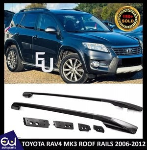RTOYOTARAV4MK32006-2012ALUMINIUMROOFRAILSBARSRACKSBLACKCOLOUR*NEW*