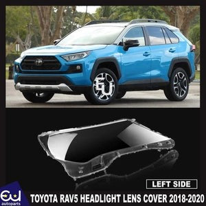 RTOYOTARAV5CLEARHEADLIGHTLENSSHELLLAMPSHADELEFTPASSENGER2018-2020