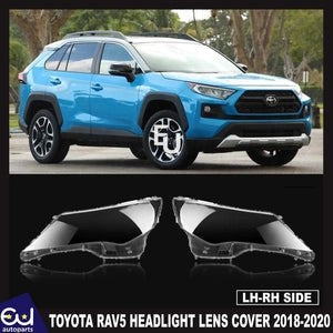 RTOYOTARAV5CLEARHEADLIGHTLENSSHELLLAMPSHADEPAIRLEFTRIGHT2018-2020