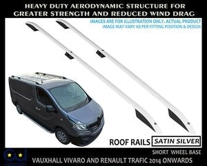 RVIVAROTRAFIC2014-18ROOFRACKRAILSSWBSATINSILVEROEQUALITY