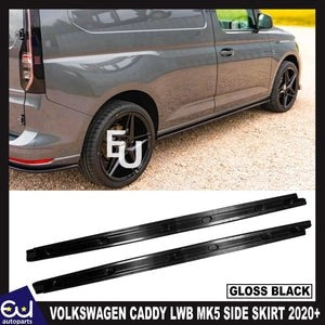 RVOLKSWAGENCADDYLWBMK5SIDESKIRTEXTENSIONSGLOSSBLACK2020+