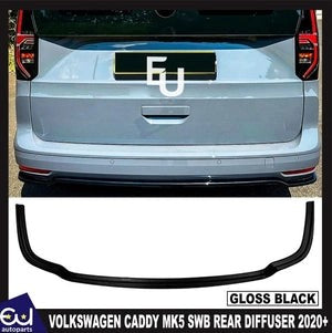 RVOLKSWAGENCADDYMK5SWBREARBUMPERDIFFUSERVALANCELIPGLOSSBLACK2020+