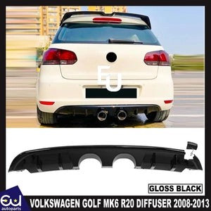 RVOLKSWAGENGOLFMK6R20REARBUMPERDIFFUSERLIPSPOILER2008-2013